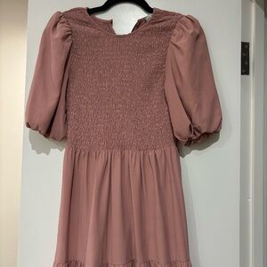 Fluttery Pink Midi Dress